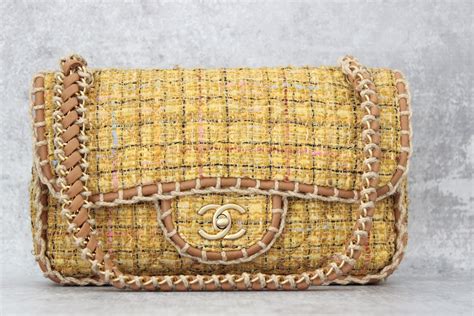 chanel tweed yellow mini flap bag|chanel handbags.